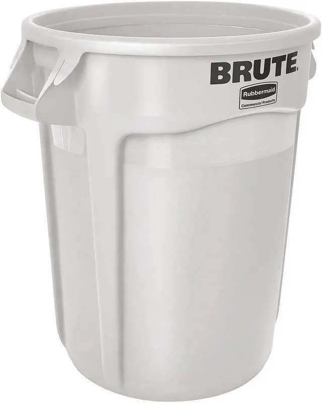Main image of Rubbermaid Commercial Products 20 gal.,  Round,  Trash Can,  Plastic,  White
