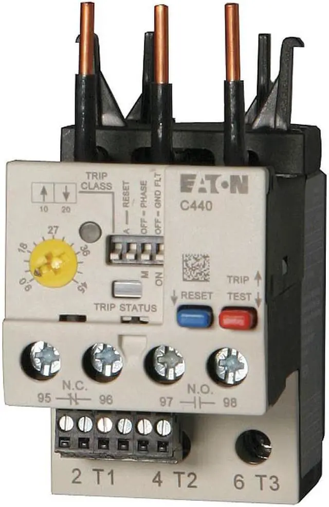 Alt view image 2 of 4 - EATON XTOE005BGS Overload Relay,1 to 5A,Class 10/20/30,3P