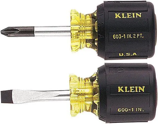 Alt view image 4 of 10 - KLEIN TOOLS 85071 Screwdriver Set,Slotted/Phillips,2 Pc