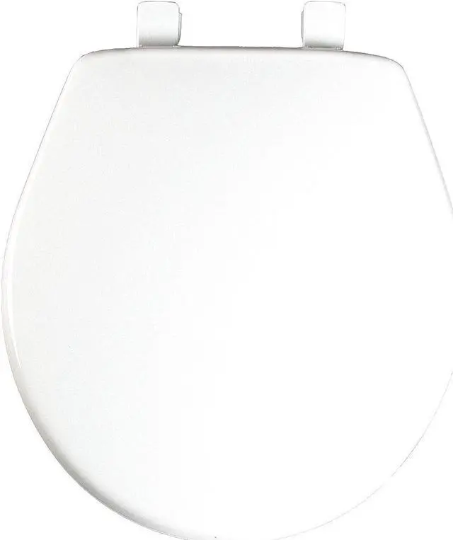 Main image of BEMIS 730SL 000 Toilet Seat, With Cover, Plastic, Round, White