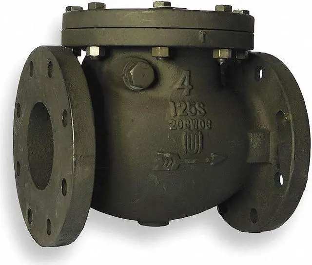 Alt view image 2 of 2 - MILWAUKEE VALVE 2974-M 4 4" Flanged Cast Iron Swing Check Valve