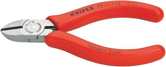 Main image of KNIPEX 70 11 110 4 1/4 in 70 Diagonal Cutting Plier Standard Cut Narrow Nose