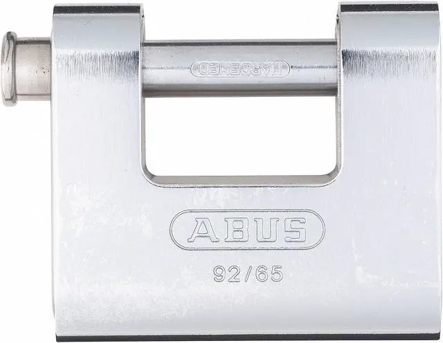 Alt view image 2 of 2 - ABUS 92/65 KD Padlock, Keyed Different, Standard Shackle, Brass Body, Steel