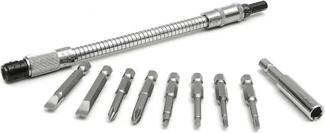 Main image of FLEX A BIT 79001 Screwdriver Bit Set,10 Pieces,1/4" Shank