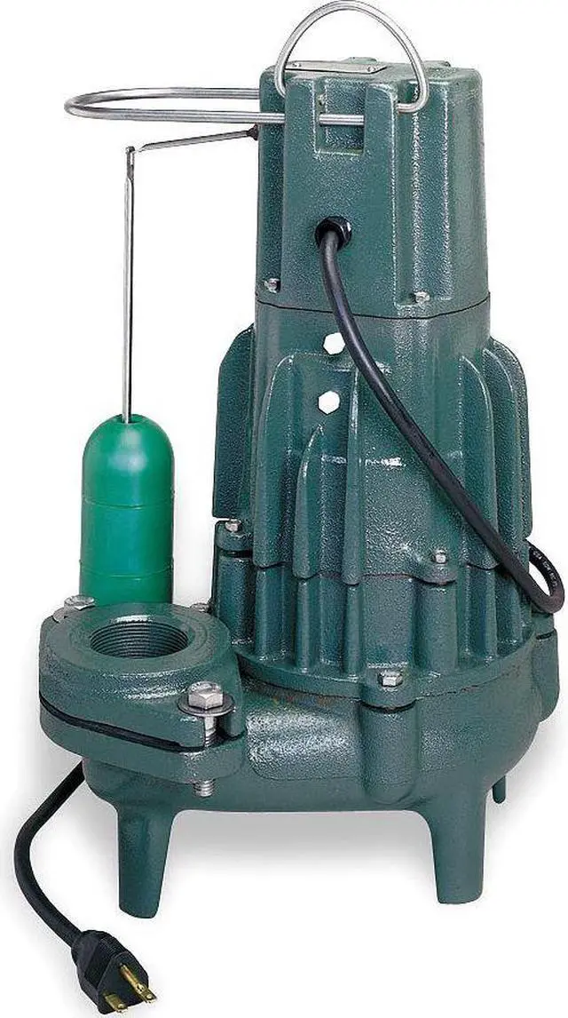 Alt view image 2 of 3 - ZOELLER M292 Waste-Mate 1/2 HP 2" Auto Submersible Sewage Pump 115V Vertical