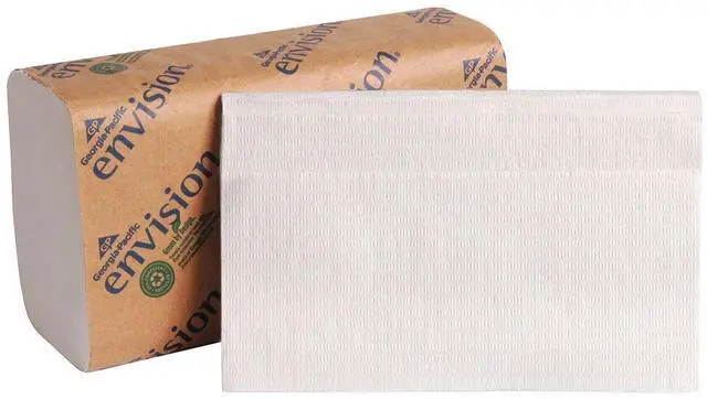 Alt view image 12 of 18 - GEORGIA-PACIFIC 20904 Envision White Paper Towels, Single Fold,  16 Pack, 250