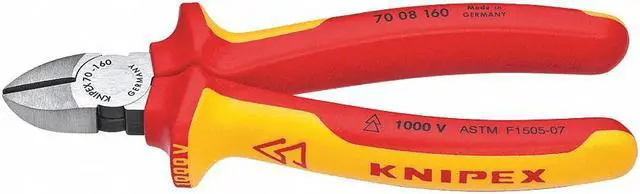 Alt view image 2 of 4 - KNIPEX 70 08 160 SBA 6 1/4 in 70 Diagonal Cutting Plier Standard Cut Narrow
