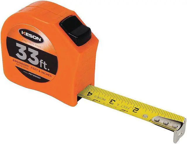 Main image of KESON PGT181033V 33 ft Engineer's Tape Measure, 1 in Blade