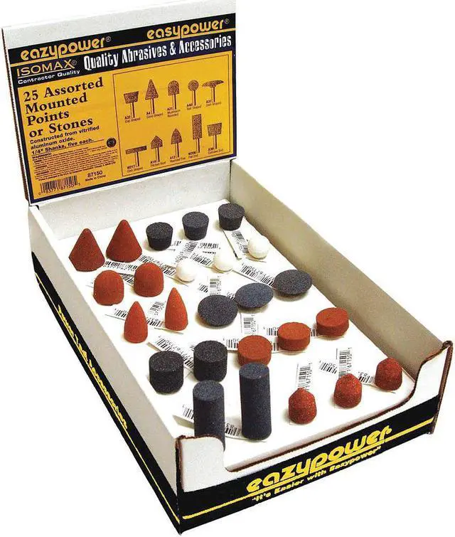 Alt view image 2 of 3 - ZORO SELECT 87150 Mini Mounted Point Set,25 pcs.