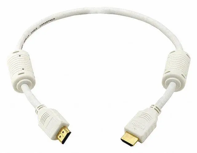 Alt view image 2 of 9 - Monoprice Select Series High Speed HDMI Cable, 4K @ 24Hz, 10.2Gbps, 28AWG, 1.5ft, White