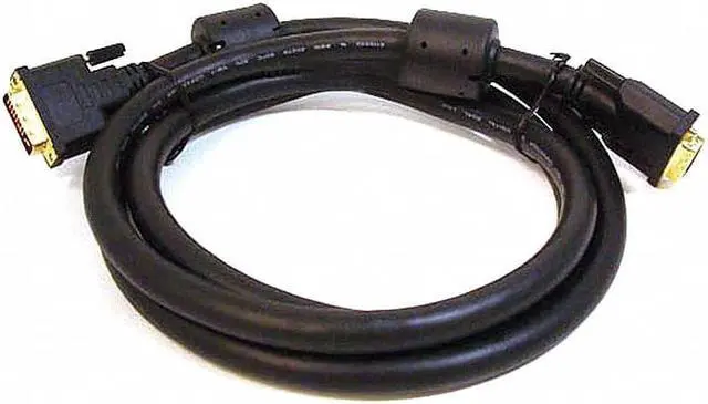 Alt view image 3 of 10 - Monoprice DVI-D Video Cable - 15 Feet - Black | 24AWG CL2 Dual Link 9.9 Gbps