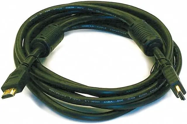 Alt view image 2 of 18 - Monoprice HDMI Cable - 10 Feet - Black | 4K@60Hz, HDR, 18Gbps, YUV 4:4:4, 28AWG, Compatible with UHD TV and More - Select Series