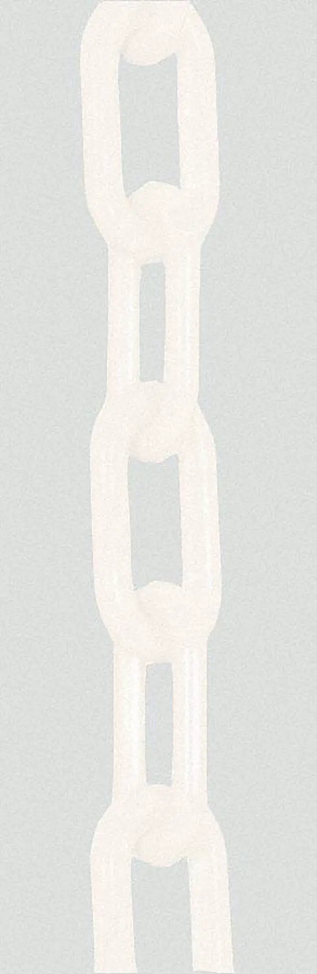 Main image of ZORO SELECT 30001-100 Plastic Chain, White, 100 ft Length, Gloss