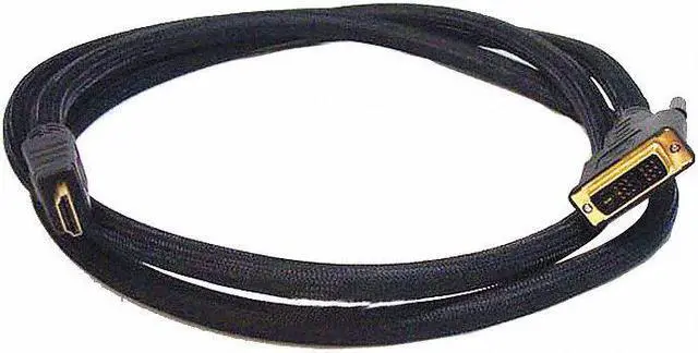 Main image of Monoprice 6Ft 24Awg Cl2 High Speed Hdmi To Dvi Adapter Cable W / Net Jacket - Black