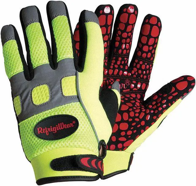 Main image of Cold Protection Gloves,Fleece Lined,L,Lime REFRIGIWEAR 0379RHVLLAR