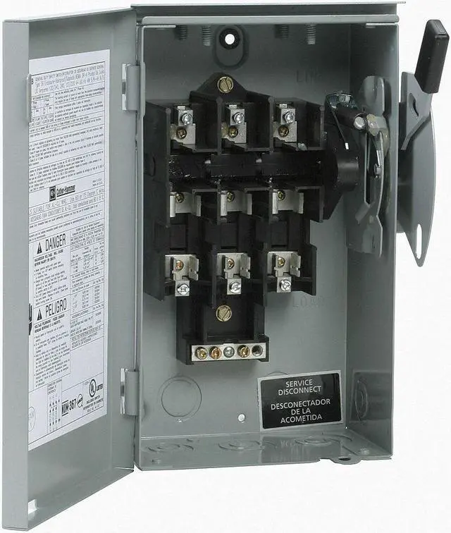 Main image of Eaton Safety Switch,240VAC,3PST,60 Amps AC HAWA DG322URB
