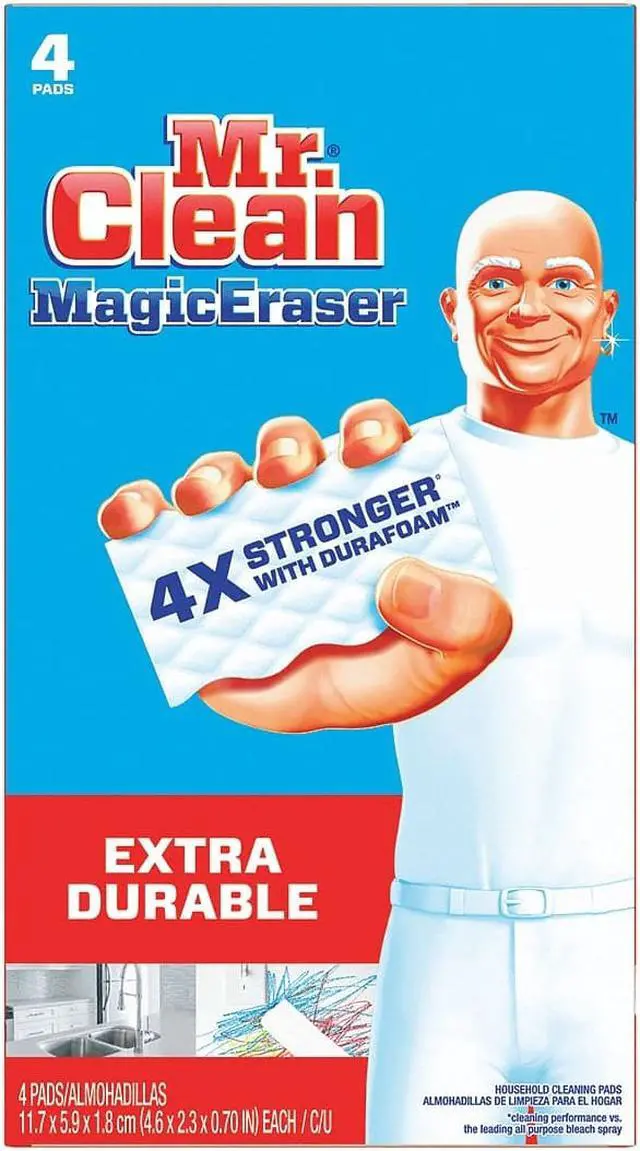 Alt view image 5 of 20 - Mr. Clean Magic Eraser Extra Power 4 3/5" x 2 2/5" 4/Box 82038