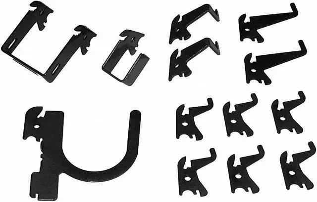 Main image of WALL CONTROL 35-K-BASBK Slotted Tool Board Hook Kit,13 Piece,Blk