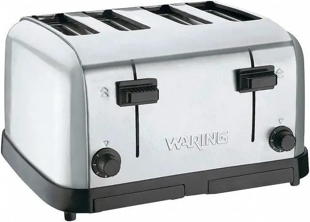 Alt view image 3 of 3 - WARING COMMERCIAL WCT708 16" 4 Slot Stainless Steel Commercial Toaster