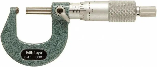 Main image of MITUTOYO 115-153 Spherical Anvil Micrometer,0-1"