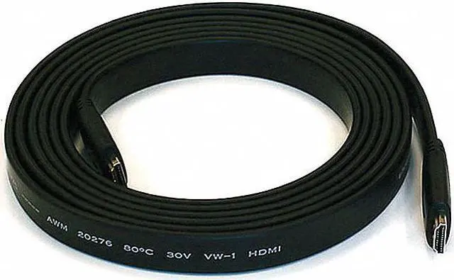 Alt view image 7 of 10 - Monoprice HDMI Cable - 10 Feet - Black | High Speed, 4k@24Hz, 10.2Gbps, 24AWG, CL2 - Commercial Series