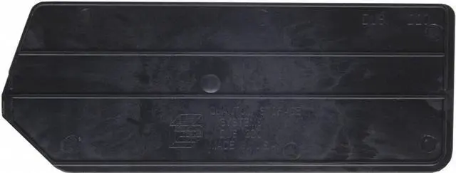 Main image of QUANTUM STORAGE SYSTEMS DUS220 Plastic Divider, Black, 7 in L, 2 3/4 in H, 6 PK
