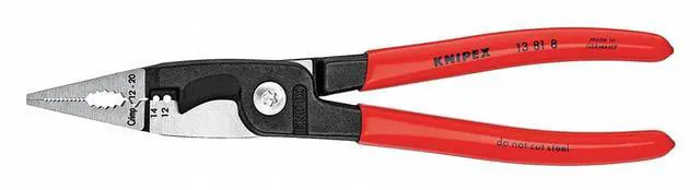 Alt view image 2 of 5 - KNIPEX 13 81 8 8" installation Pliers, Plastic Grip