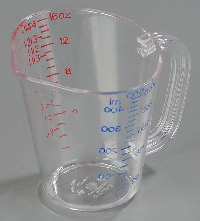 Alt view image 3 of 3 - CARLISLE FOODSERVICE 4314207 Measure Cup,Clear,PK6