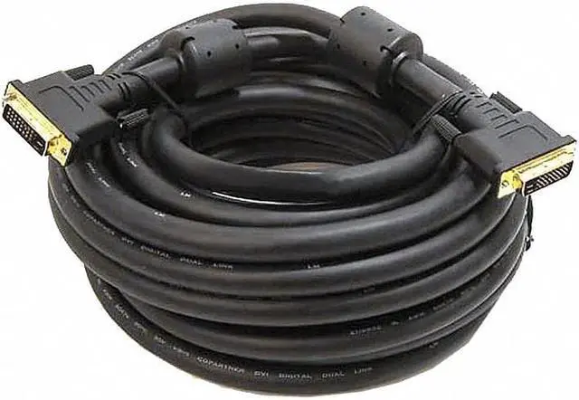Alt view image 3 of 13 - Monoprice 25ft 24AWG CL2 Dual Link DVI-D Cable - Black