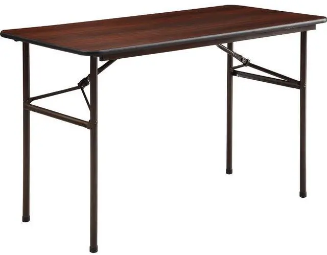 Alt view image 5 of 9 - Folding Table, 48"x24"x29", Mahogany