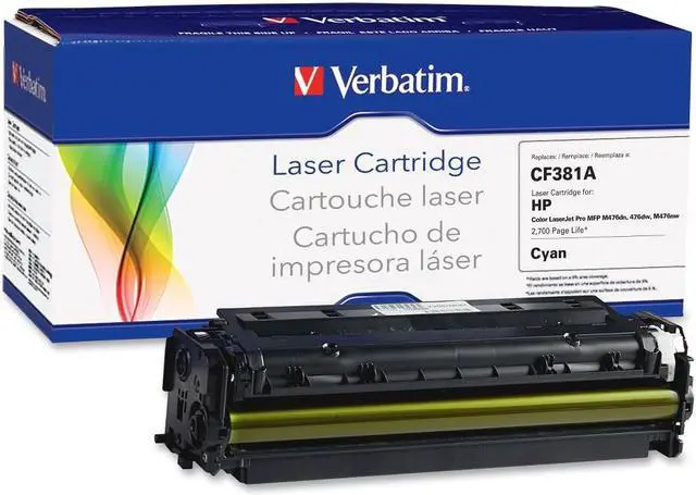 Alt view image 5 of 5 - Verbatim 99396 Page Yield: 2,700 - Compatible Hardware: Hp Color Laserjet Pro 200 Mfp M476 Dn