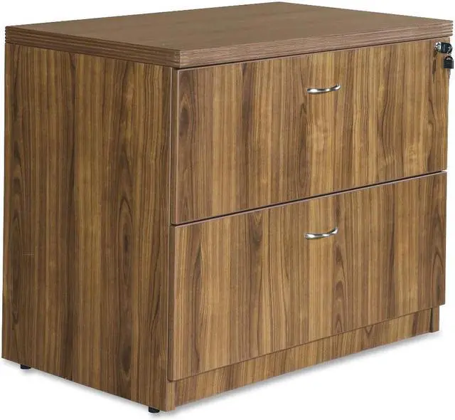 Alt view image 3 of 4 - Lorell Top 1-1/2" Lateral 22"x35"x30" Walnut 34313