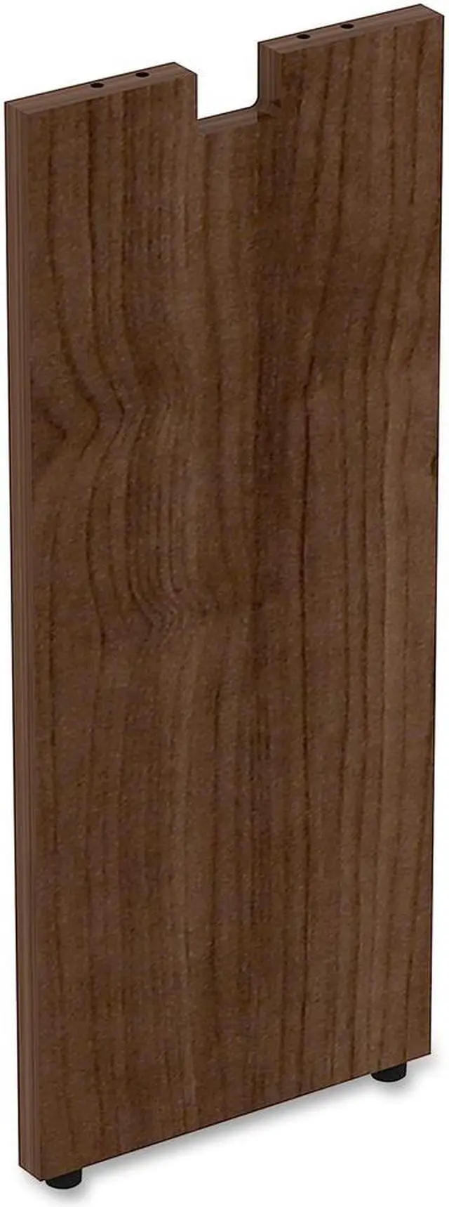 Alt view image 4 of 5 - Lorell Credenza Leg 12"x1"x28-1/2" Walnut 34392