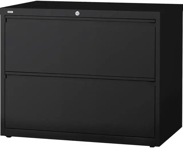 Alt view image 3 of 9 - Lorell Lateral File 2-Drawer 36"x18-5/8"x28" Black 60555