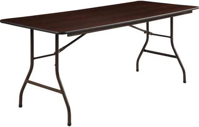 Alt view image 5 of 8 - Folding Table, 72"x30"x29", Mahogany