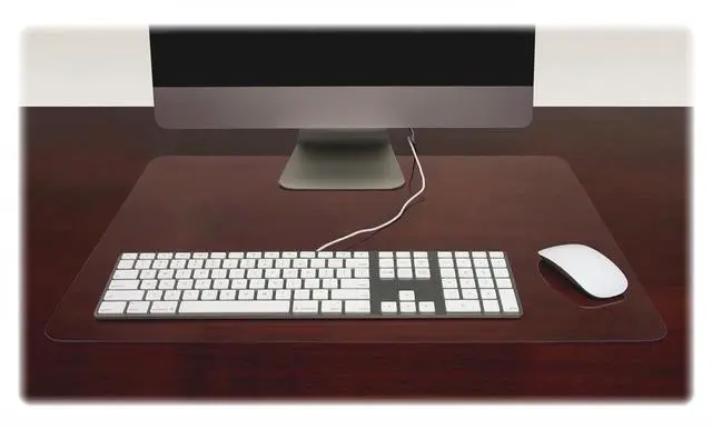 Alt view image 9 of 11 - Lorell Desk Pad Rectangular Non-glare 24"x19" Clear 39652