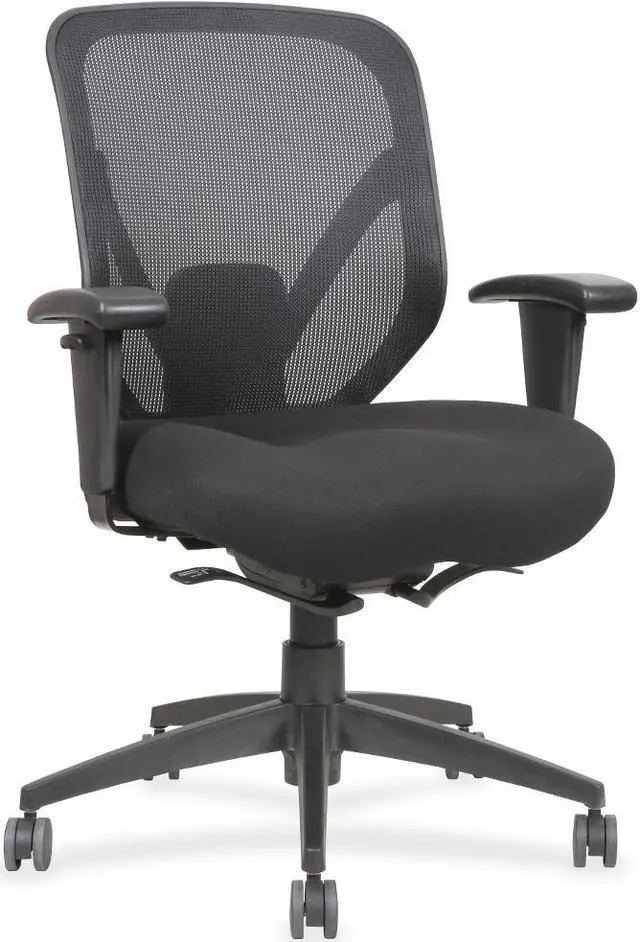 Alt view image 5 of 8 - Mid Back Chair, 28-1/8"x22-7/8"x41-3/4", Black