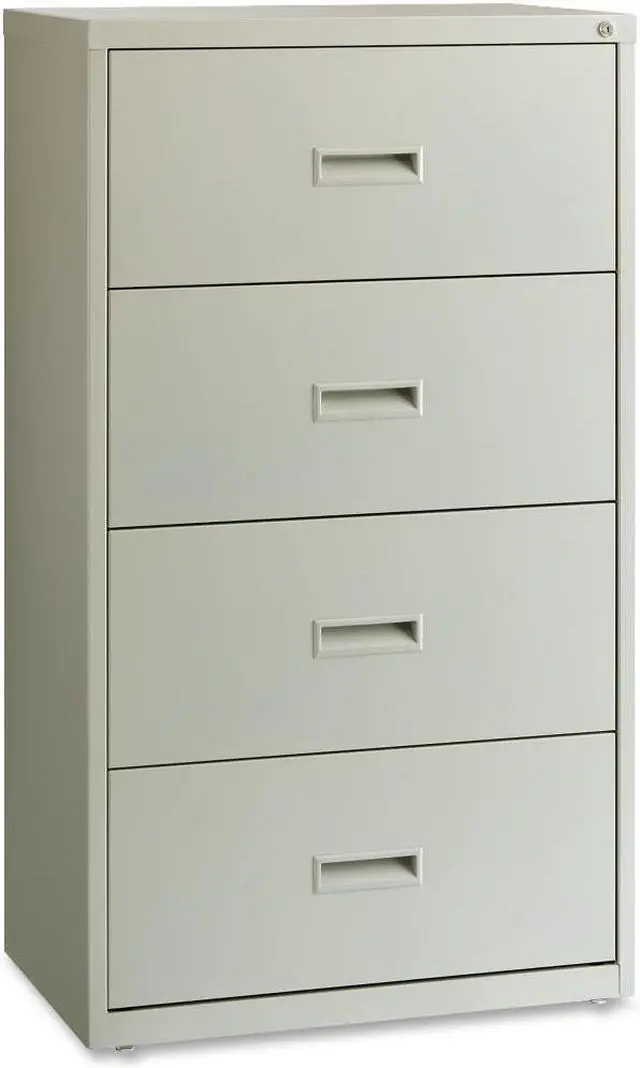Alt view image 5 of 8 - Lorell Lateral File - 30" x 18.6" x 52.5" - 4 x Drawer(s) for File - A4, Legal, Letter - Interlocking, Leveling Glide, B