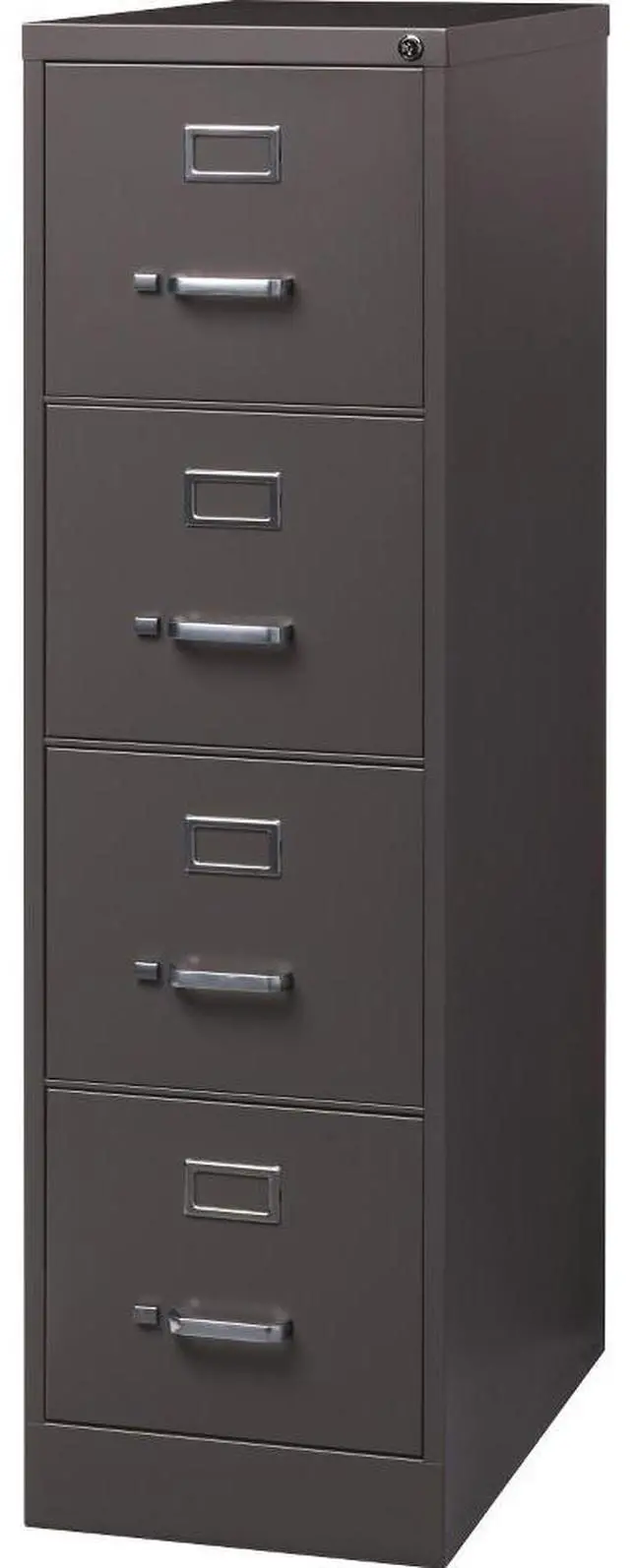 Alt view image 2 of 6 - Lorell LLR60155 Vertical File, 4 Drawer, 15 in. x 26.5 in. x 52 in., Medium Tone