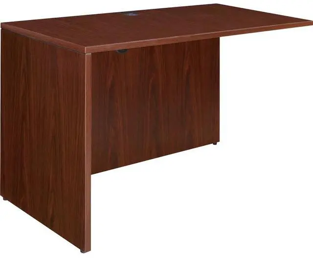 Alt view image 5 of 11 - Lorell Rectangular Return Shell 42"x24"x29-1/2" Mahogany 69388