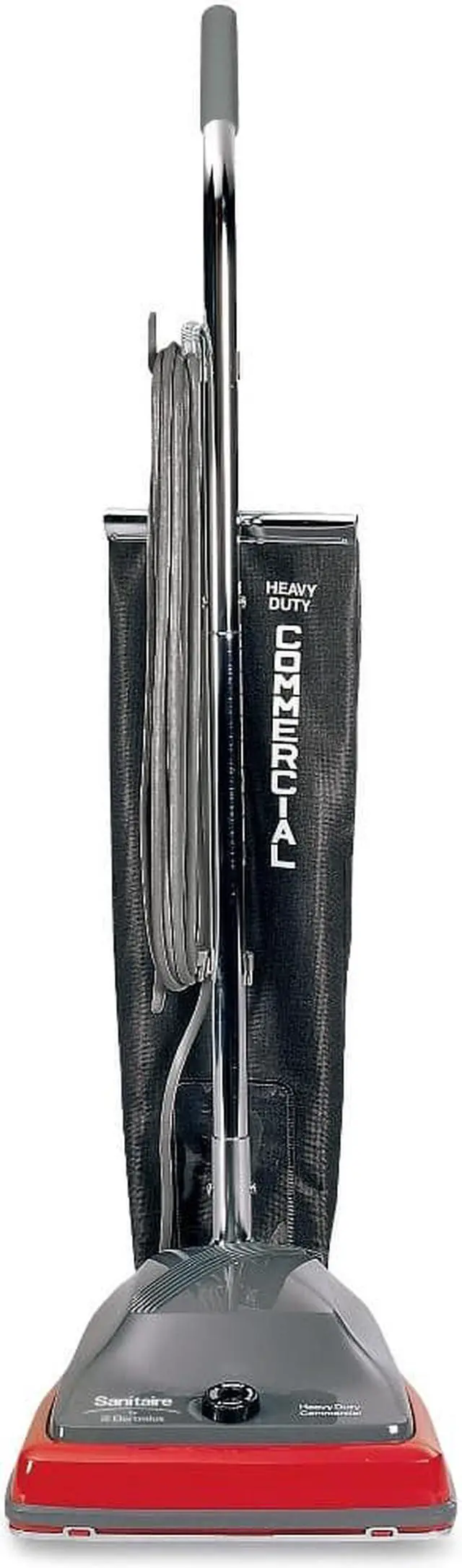 Alt view image 5 of 9 - Eureka SC679J Sanitaire Commercial Lightweight Bag-Style Upright Vac  12lbs  GY/Red