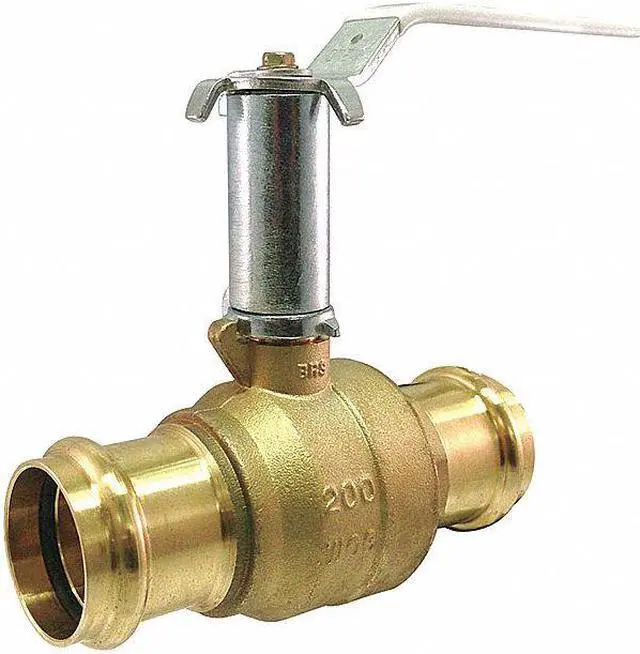 Main image of MILWAUKEE VALVE UPBA-481B - 100 1" Press Brass Ball Valve Inline