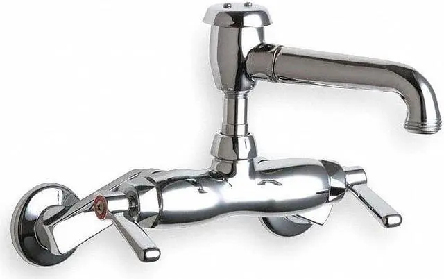 Alt view image 3 of 3 - Service Sink Faucet, 2H Lever, Chrome