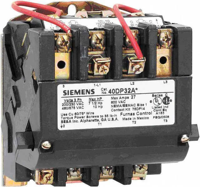 Alt view image 2 of 2 - SIEMENS 40CP32AF 120VAC Non-Reversing Magnetic Contactor 3P 18A NEMA 0