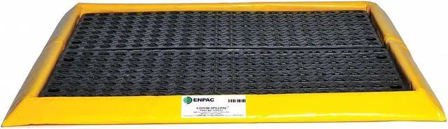 Alt view image 2 of 8 - ENPAC 5760-YE-G Spill Containment Tray, 24 gal Spill Capacity, 4 Drums
