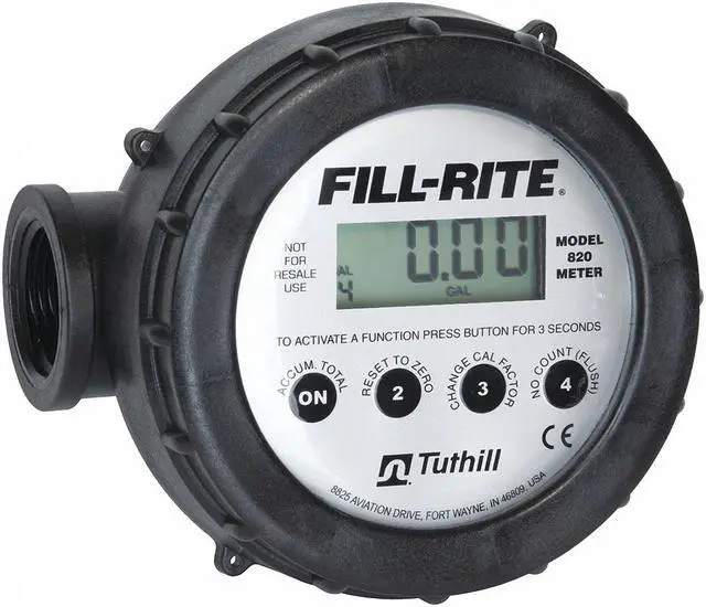 Alt view image 5 of 7 - FILL-RITE 820 Meter,Digital,1 In. FNPT, 2-20 gpm