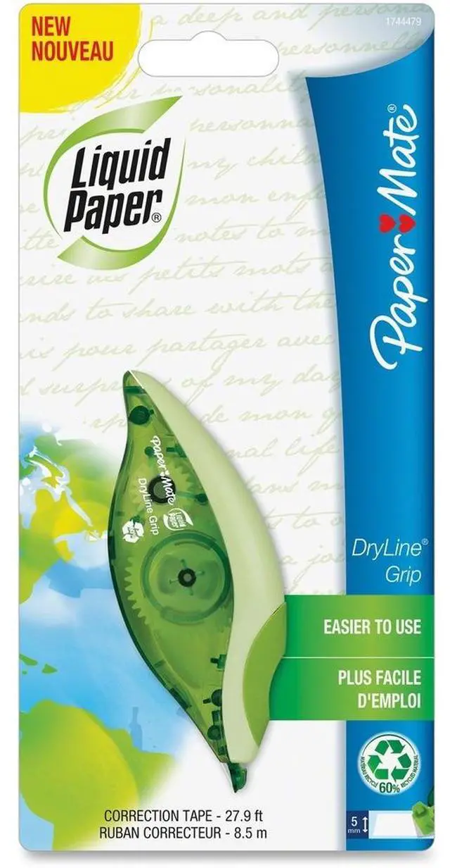 Alt view image 4 of 4 - Paper Mate Correction Film Dryline 5mmx6m Green Dispenser 1744479