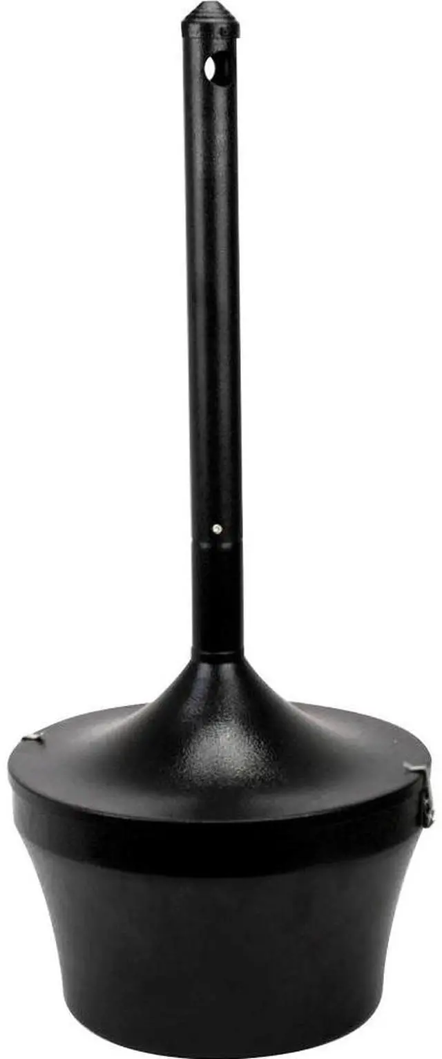 Main image of Genuine Joe Smoking Receptacle Capped Tube 4.25 Gal. 16"x37" Black 58891