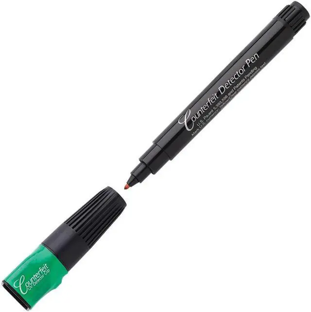 Alt view image 5 of 12 - Dri-Mark Smart Money Counterfeit Detector Pen with Reusable UV LED Light 351UVB
