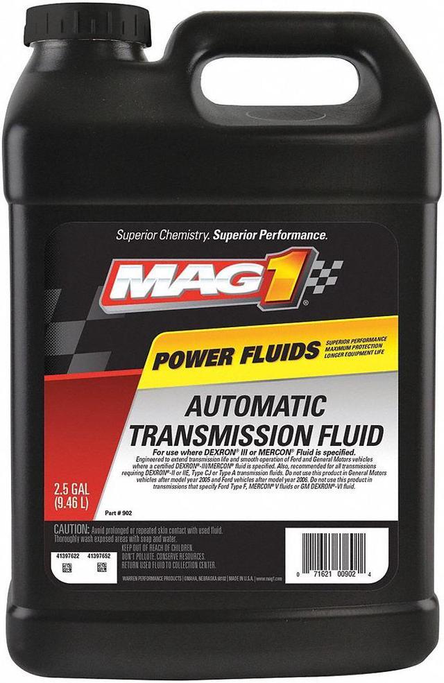 Main image of MAG 1 MG06DX22 Transmission Fluid,Bottle,Red,2.5 gal.